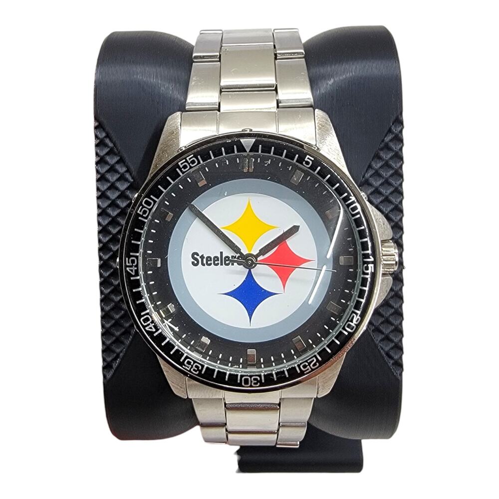 Game Time Pittsburgh Steelers Watch Mens Coach Series Quartz Analog